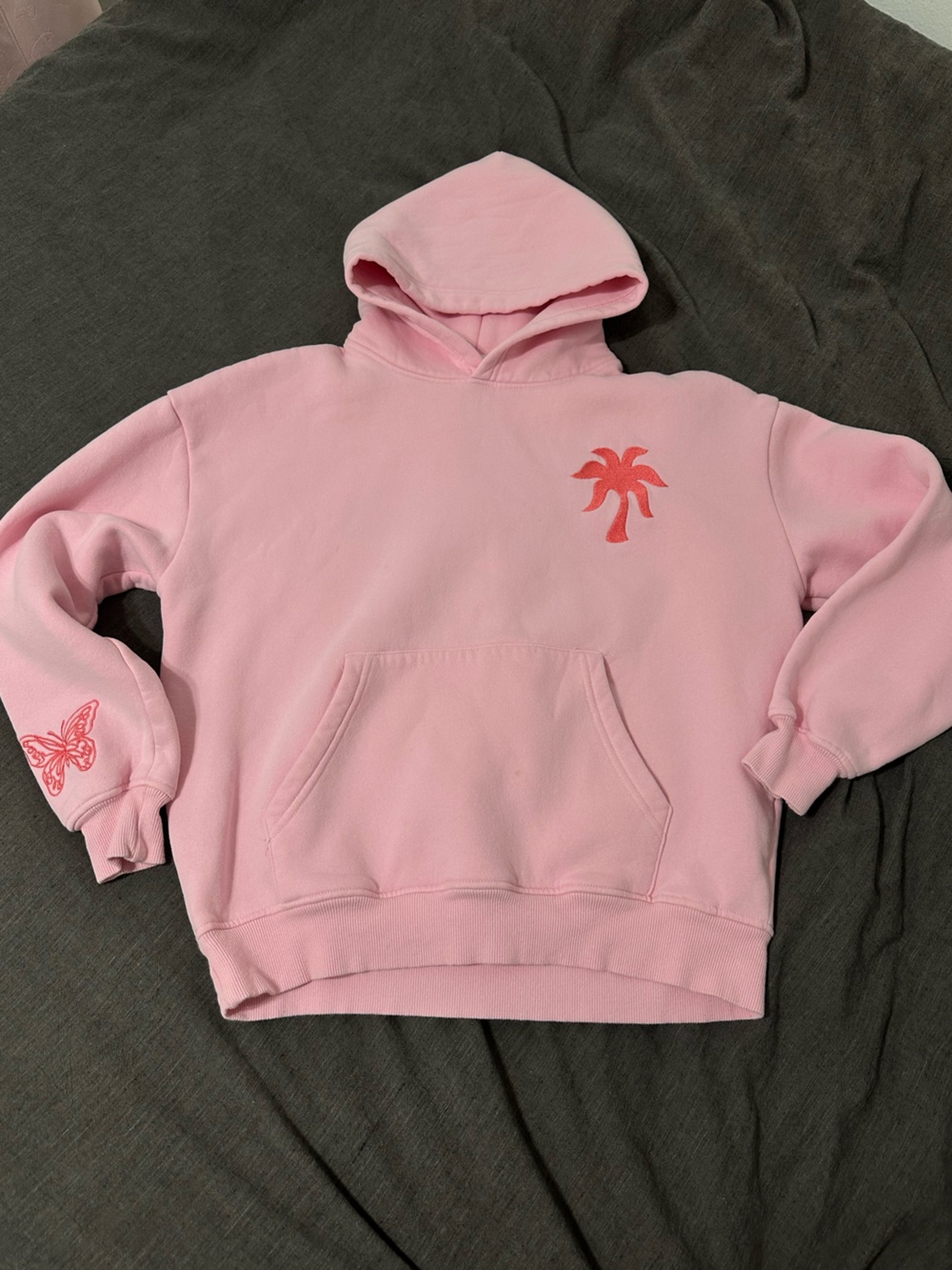 Pink Palm-Graphic Women's Pullover Hoodie